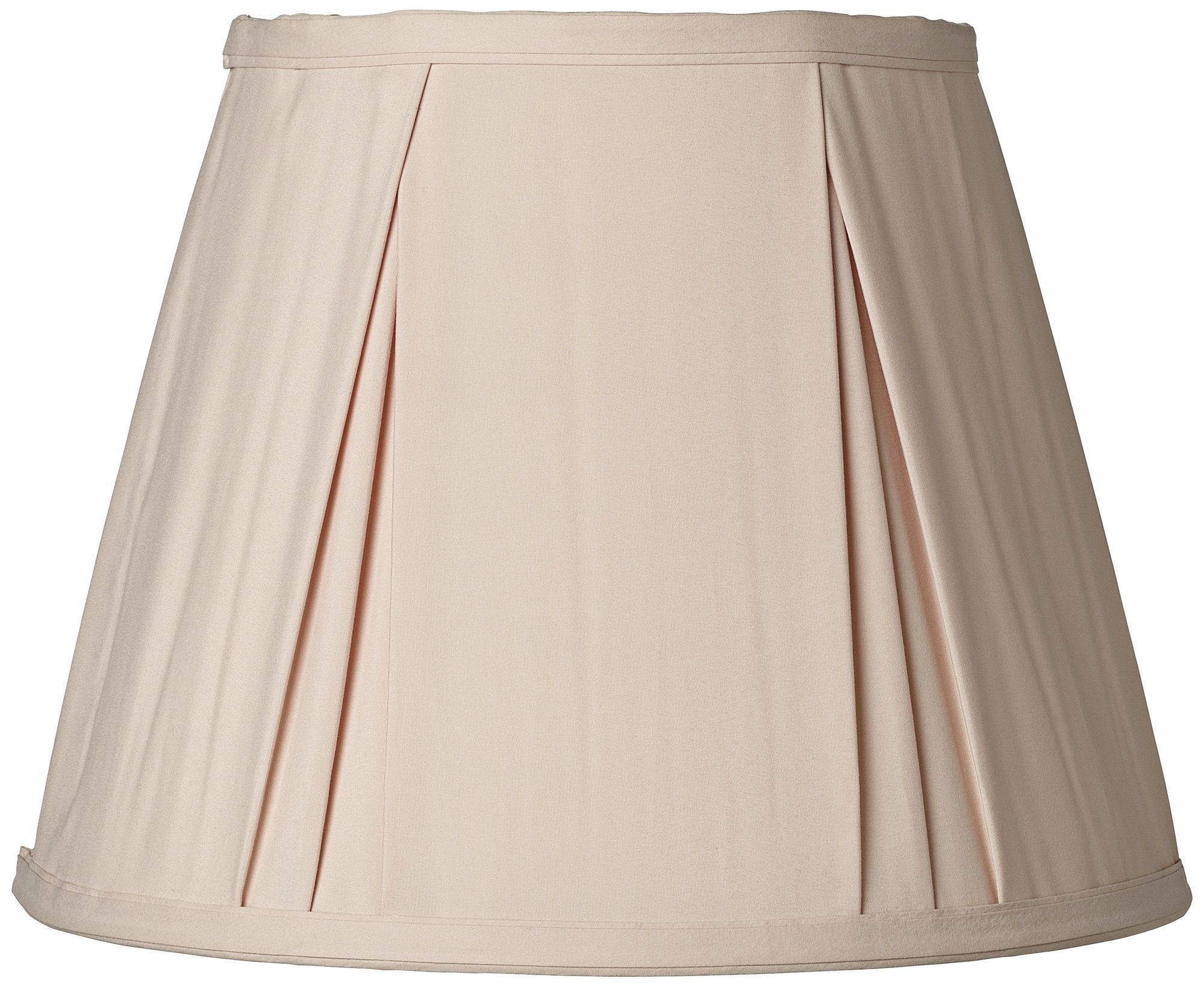 Almond Pinch Pleat Empire Lamp Shade 8x13x10 (Spider)