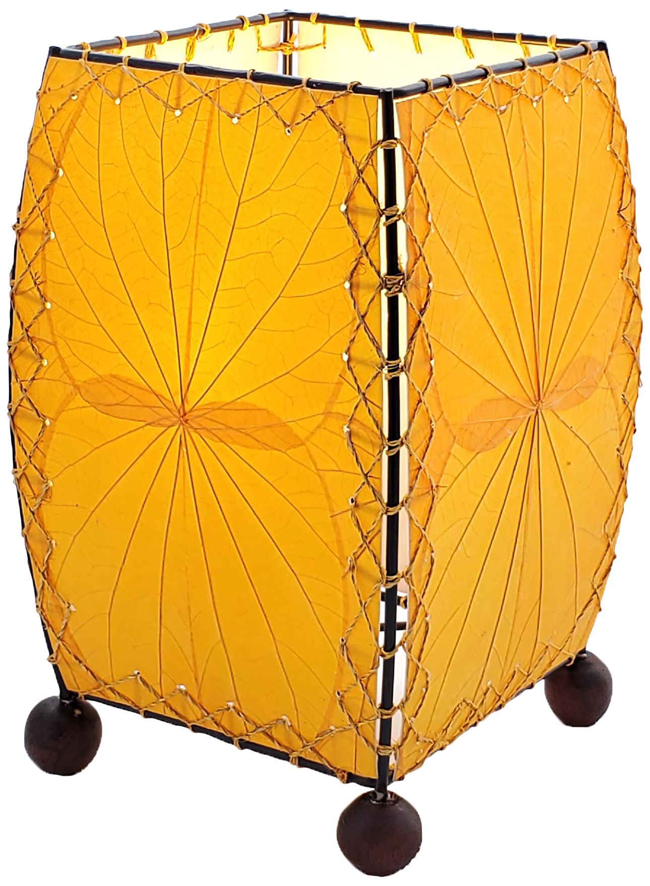 Eangee Mini Square Orange Accent Lamp