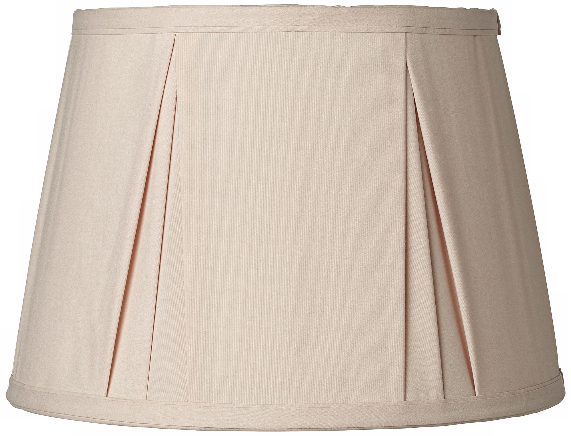 Almond Pinch Pleat Empire Lamp Shade 9x12x8.5 (Spider)