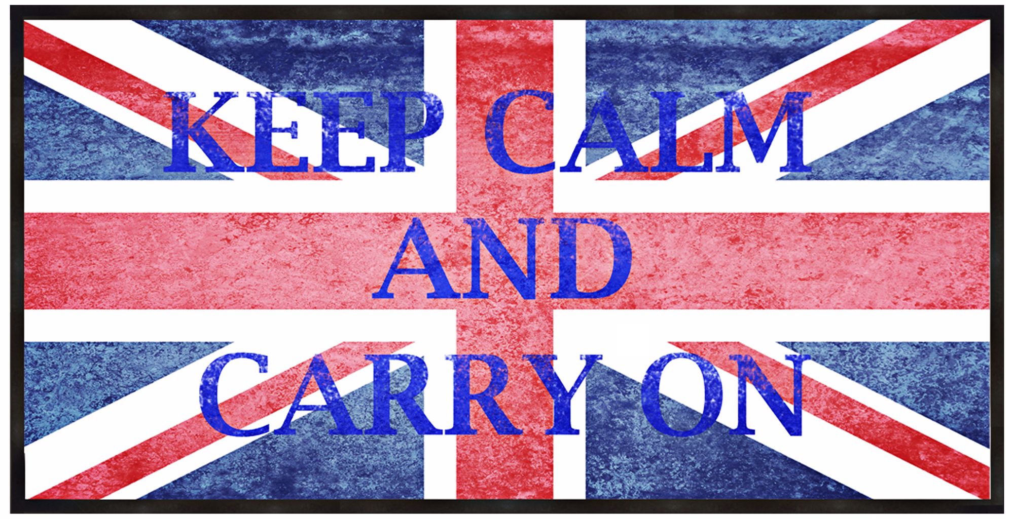 Keep Calm and Carry On 20 1/2" Wide Framed Wall Art