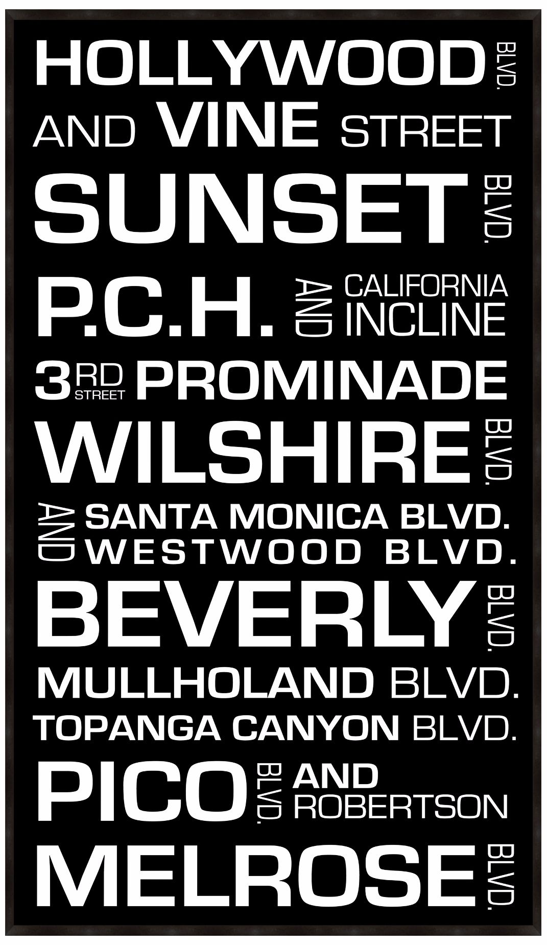 Hollywood Destinations I 28 1/2" High Framed Wall Art