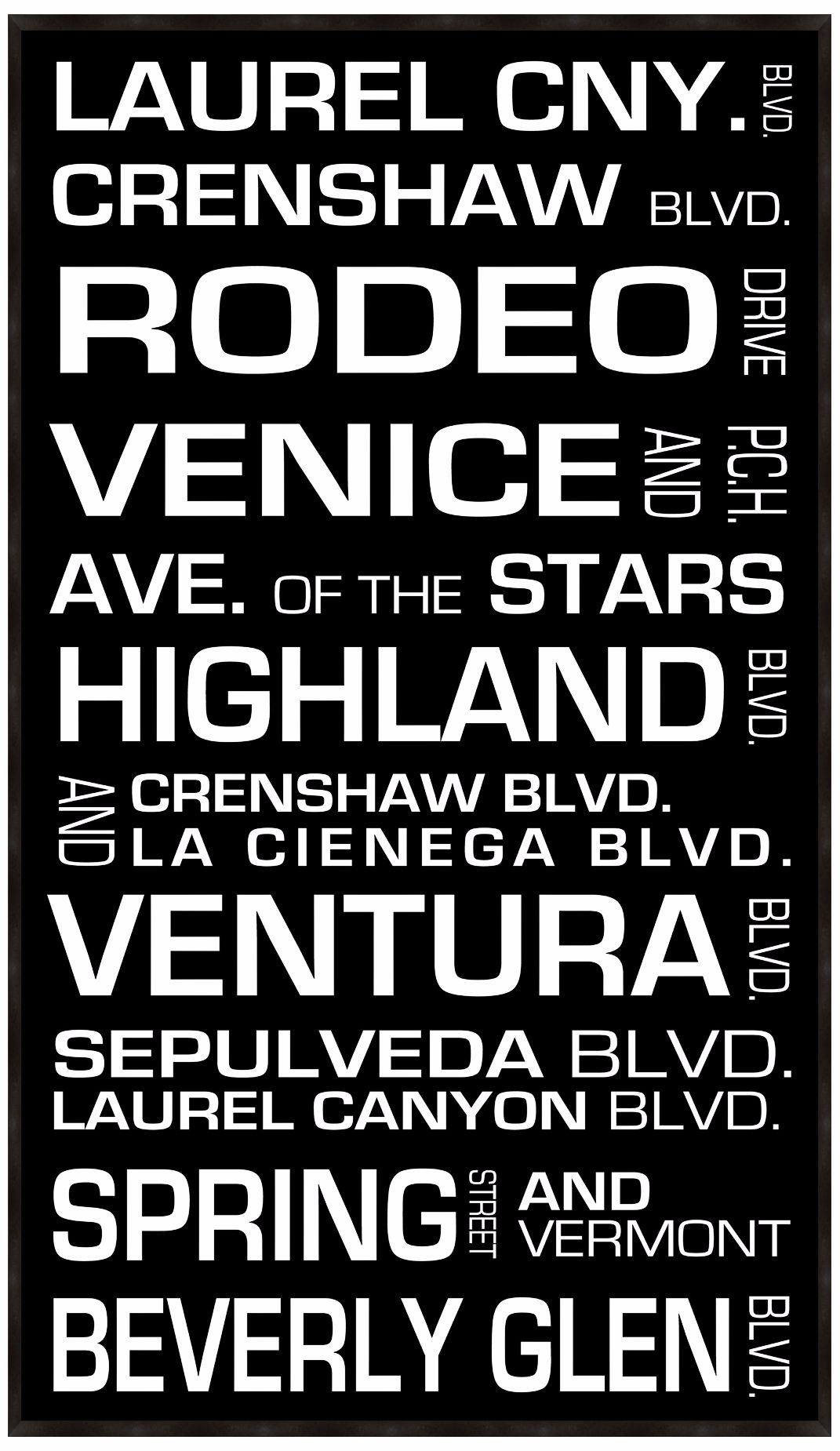 Hollywood Destinations II 28 1/2" High Framed Wall Art