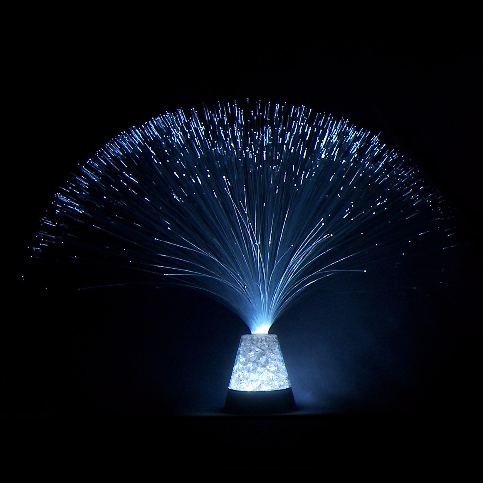 Crystal LED Fiber Optic Lamp