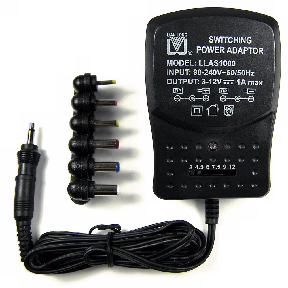 12V AC to DC Regulated Variable Power Adapter