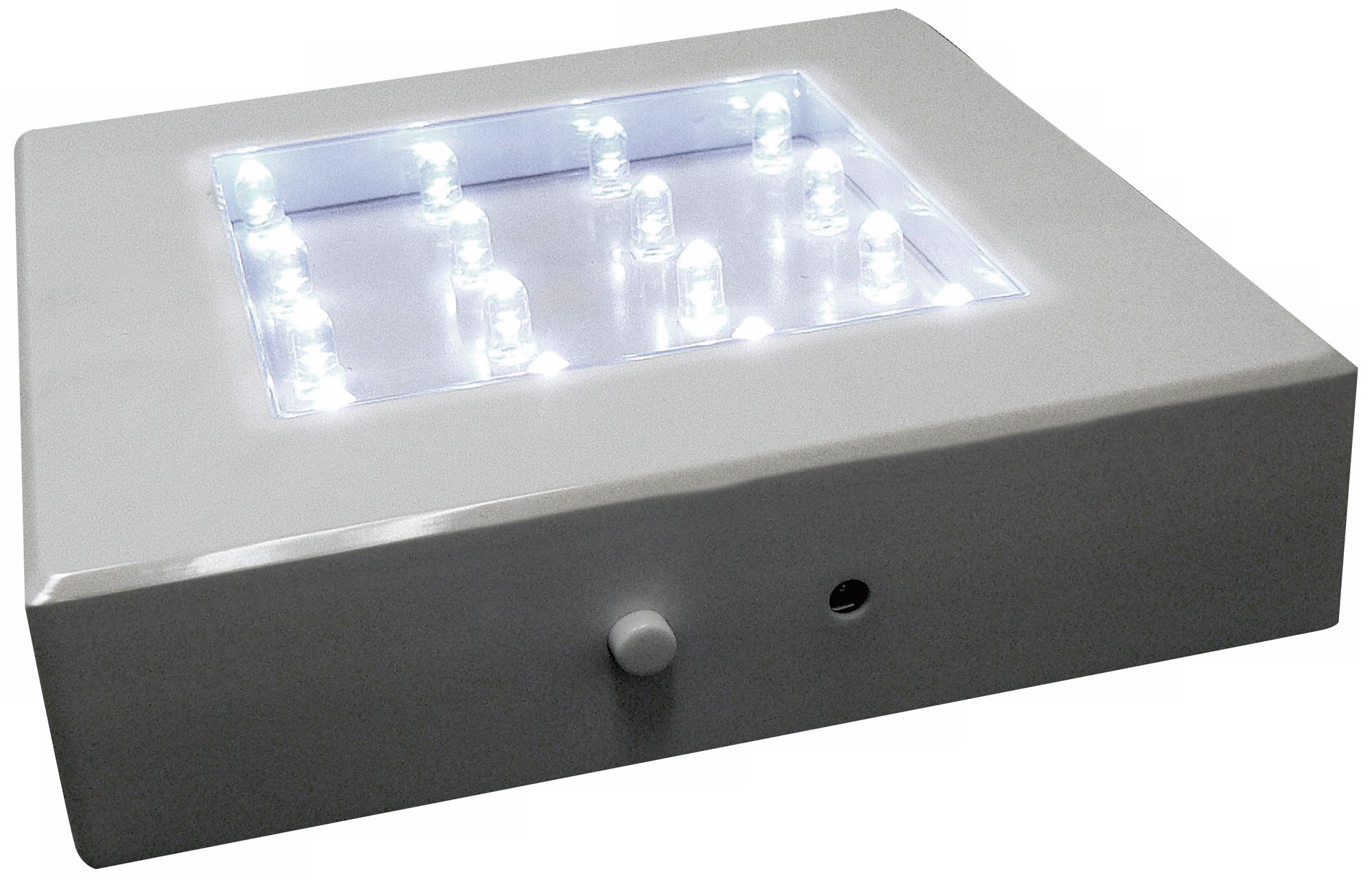 White LED 5" Square Illuminated Light Base