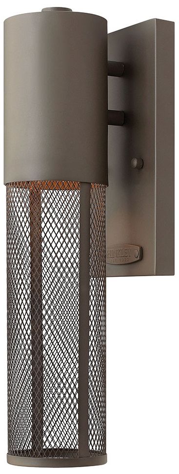 Hinkley Aria Steel Mesh 4 1/2"W Bronze Outdoor Wall Lantern