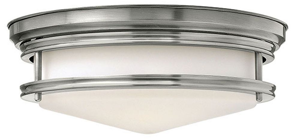 Hinkley Hadley 14" Wide Antique Nickel Ceiling Light