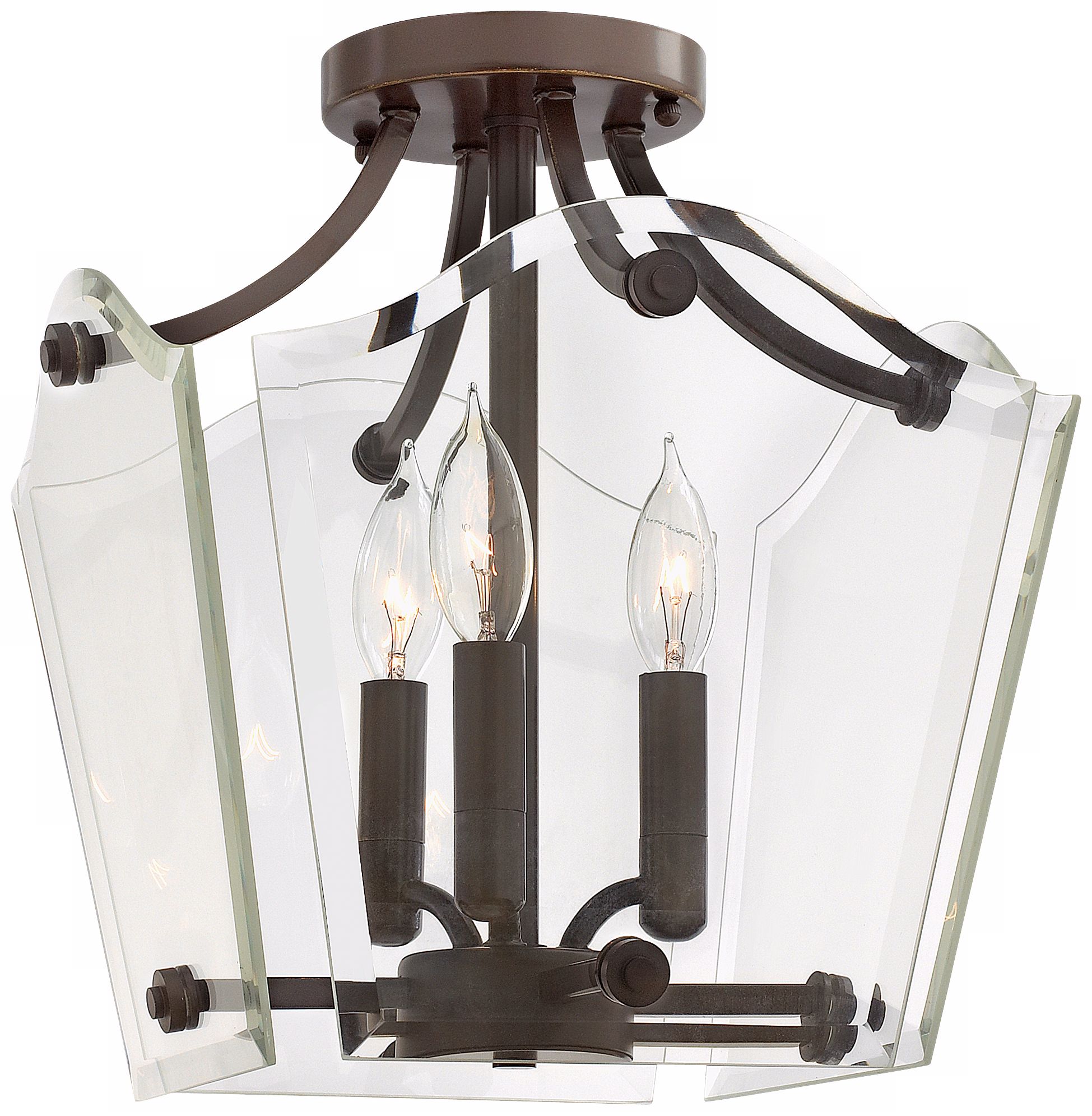 Hinkley Wingate 12" Wide Oil Rubbed Bronze Ceiling Light