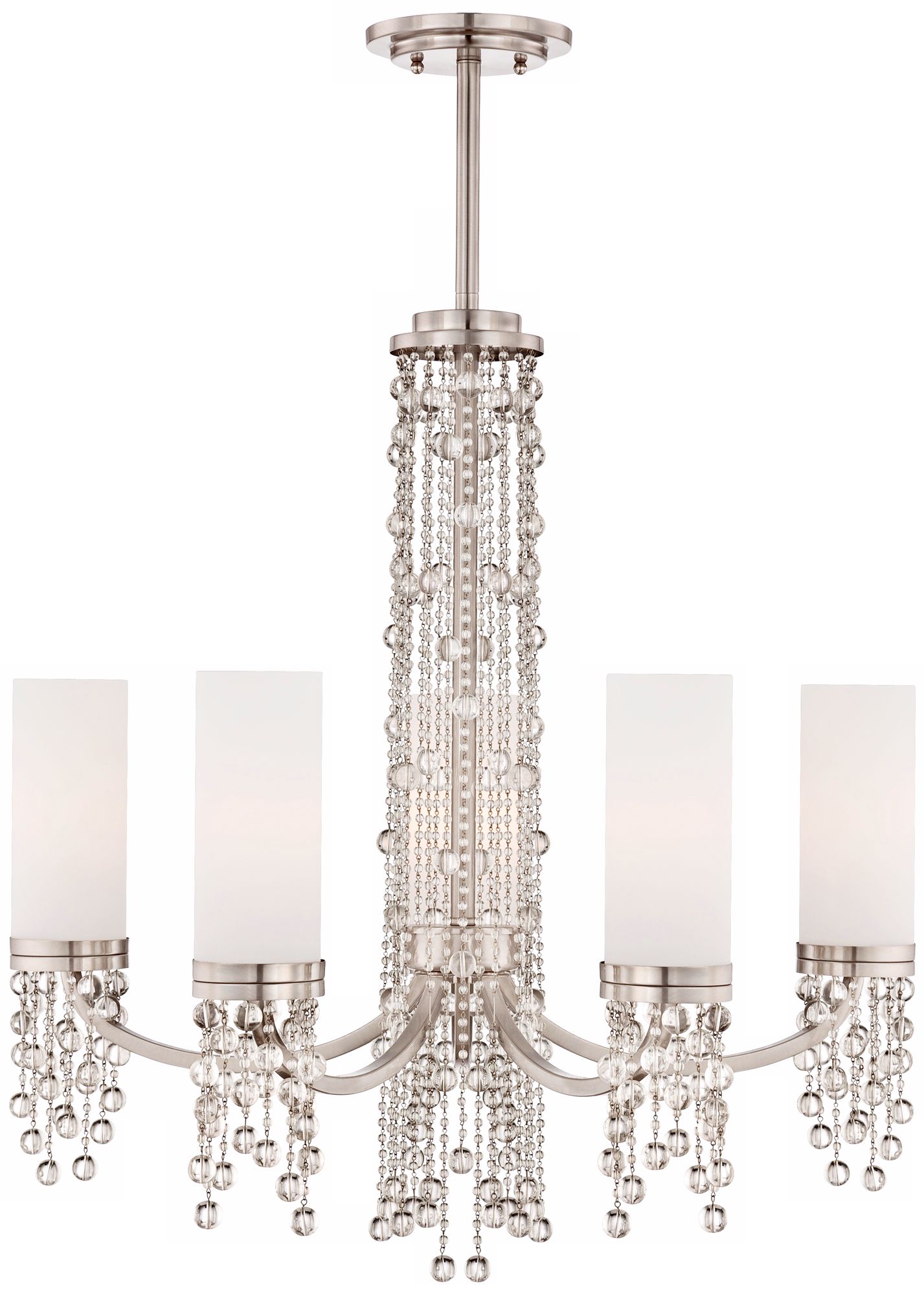 Alessandra 5-Light 26" Wide Brushed Steel Chandelier