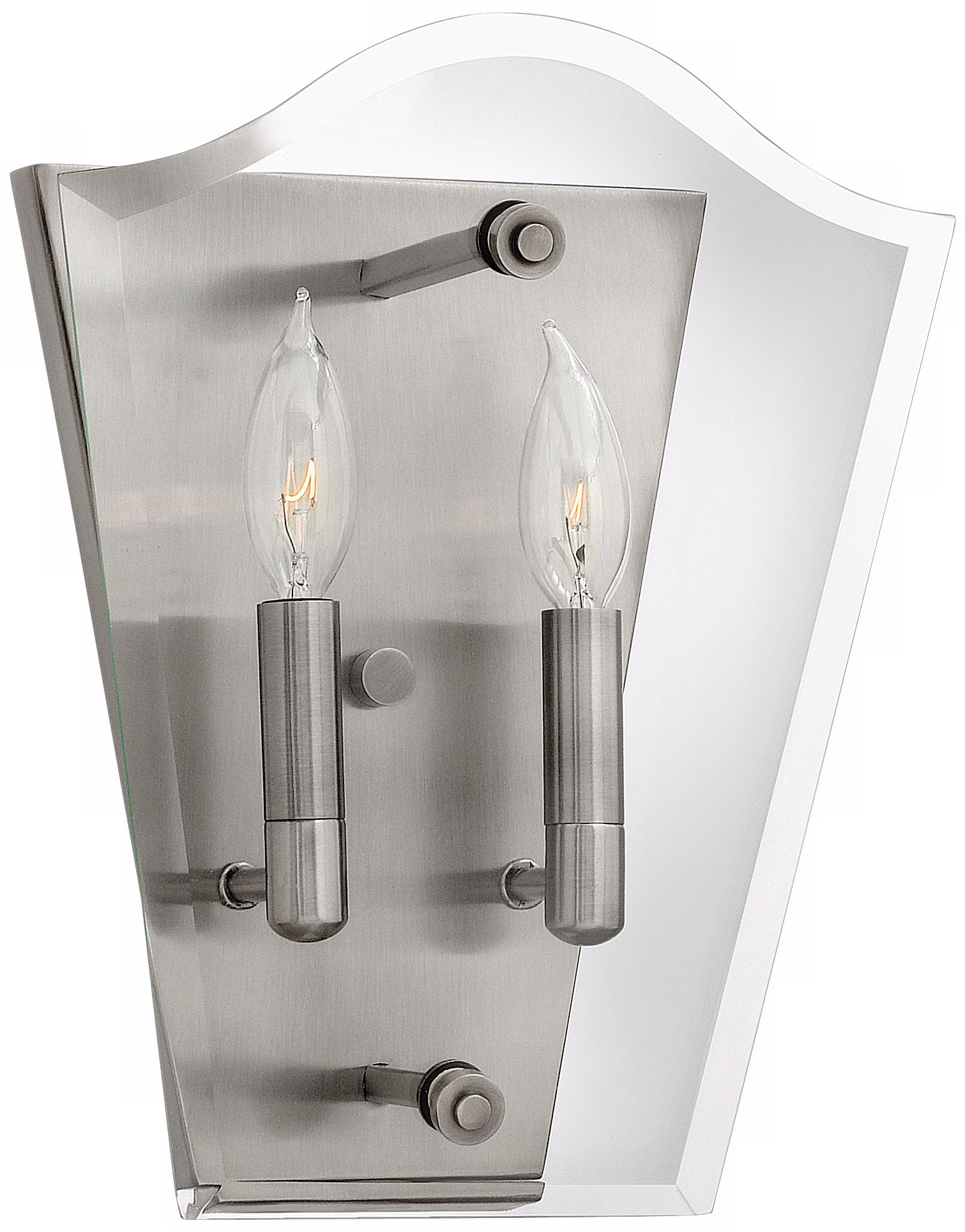 Hinkley Wingate 12" High Antique Nickel Wall Sconce
