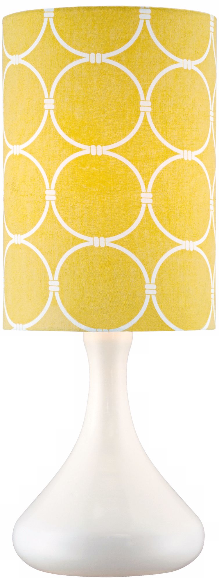 Lemon Interlace White Accent Table Lamp