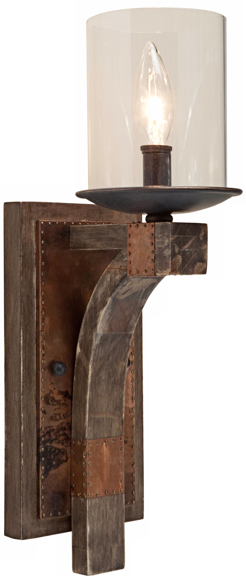 Artcraft Hockley 5 1/4" Wide Pine Wood Wall Sconce