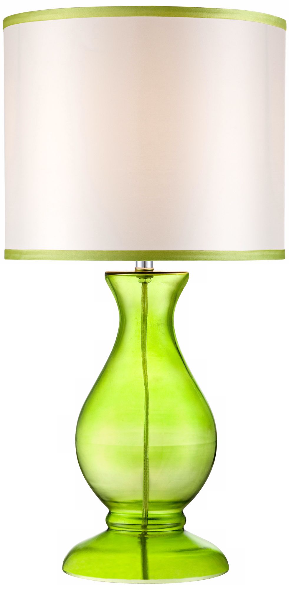Contemporary Green Glass Table Lamp