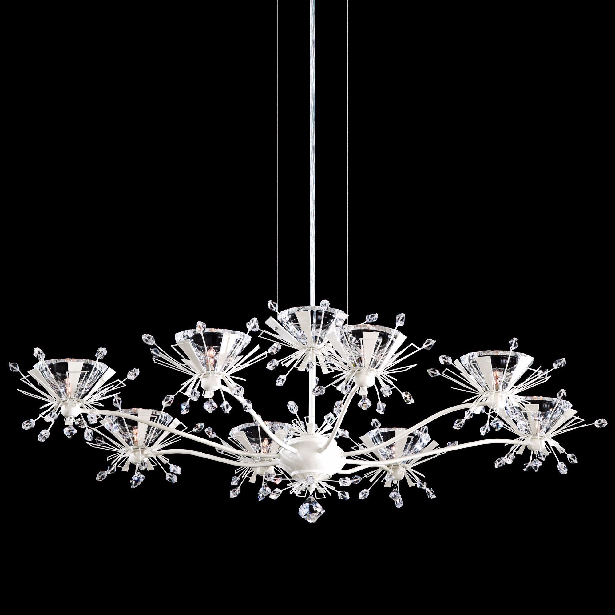 Schonbek Estella Porcelain 27" Wide Crystal Chandelier