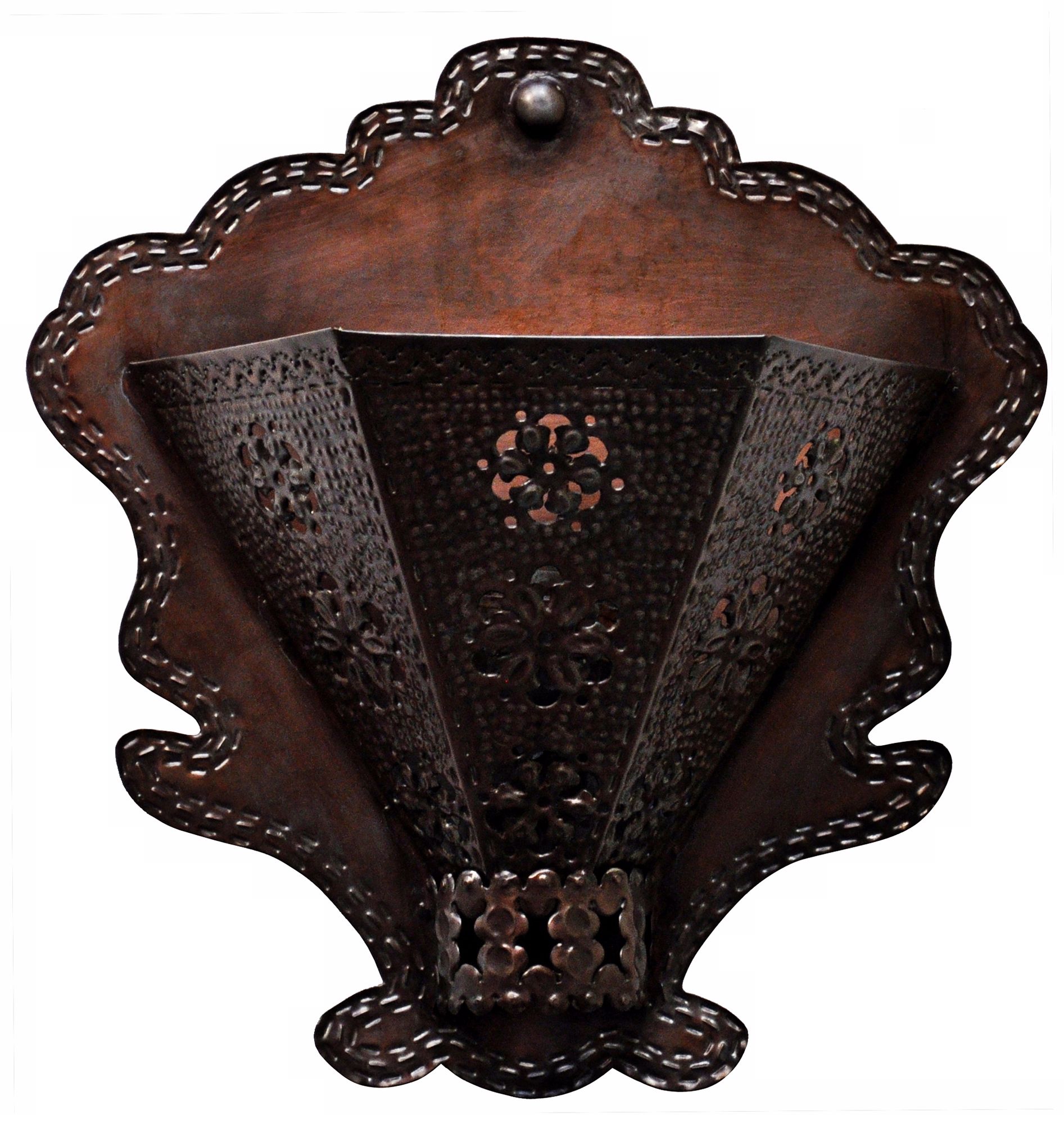 Jezebel Radiance™ 7" Deep Tribal Tin Wall Sconce