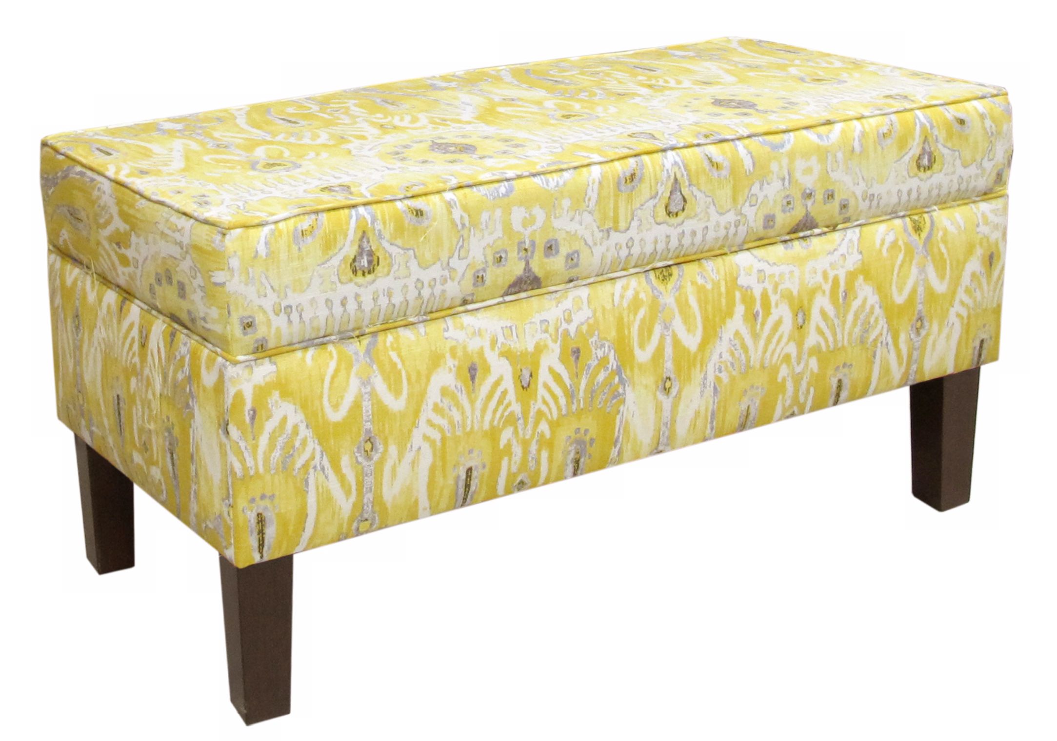 Alessandra Lemon Ottoman Storage Bench