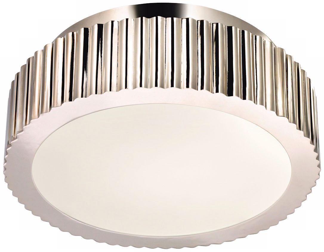 Sonneman Paramount 12 1/2" Wide Nickel Ceiling Light