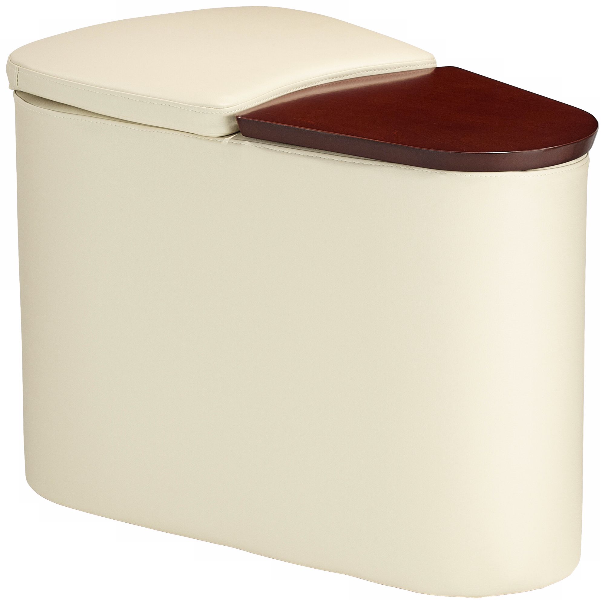 Vanilla Faux Leather Companion E-Table