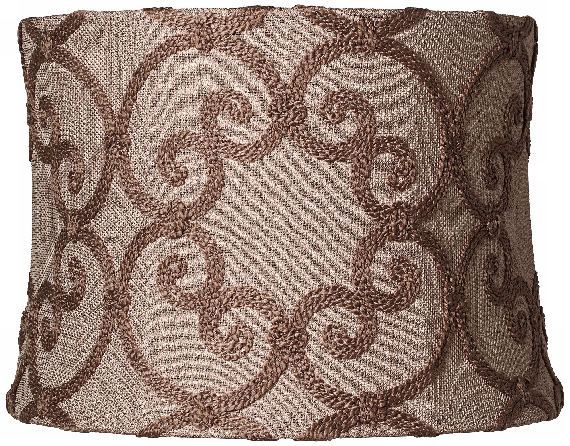 Leiden Taupe Modified Drum Shade 13x14x10 (Spider)