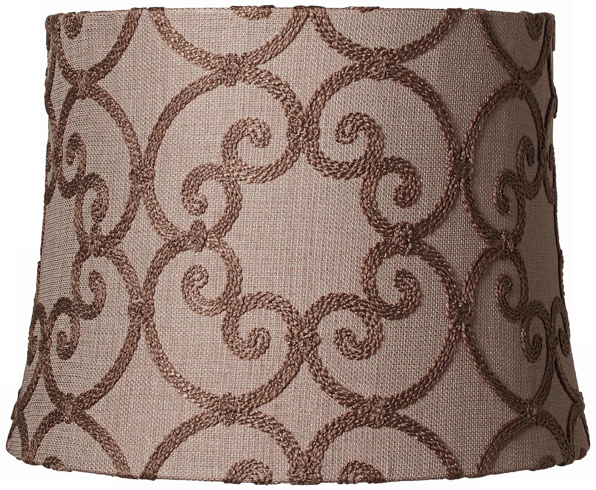 Leiden Taupe Modified Drum Shade 14x16x12 (Spider)