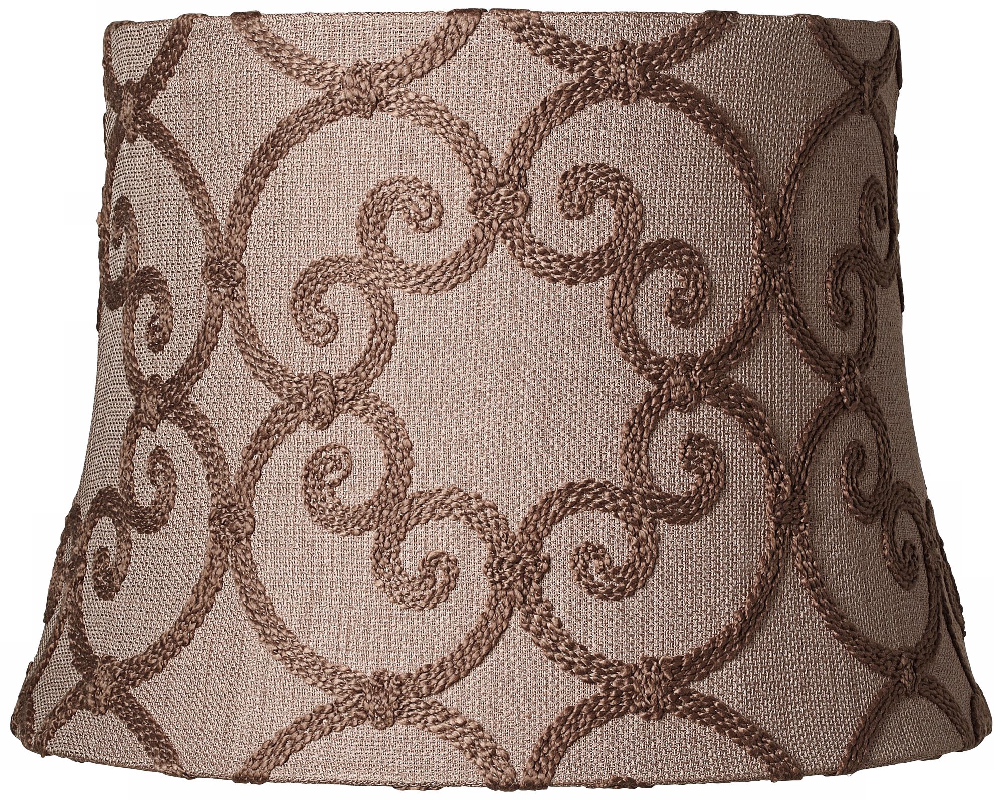 Leiden Taupe Drum Shade 12x15x11 (Spider)