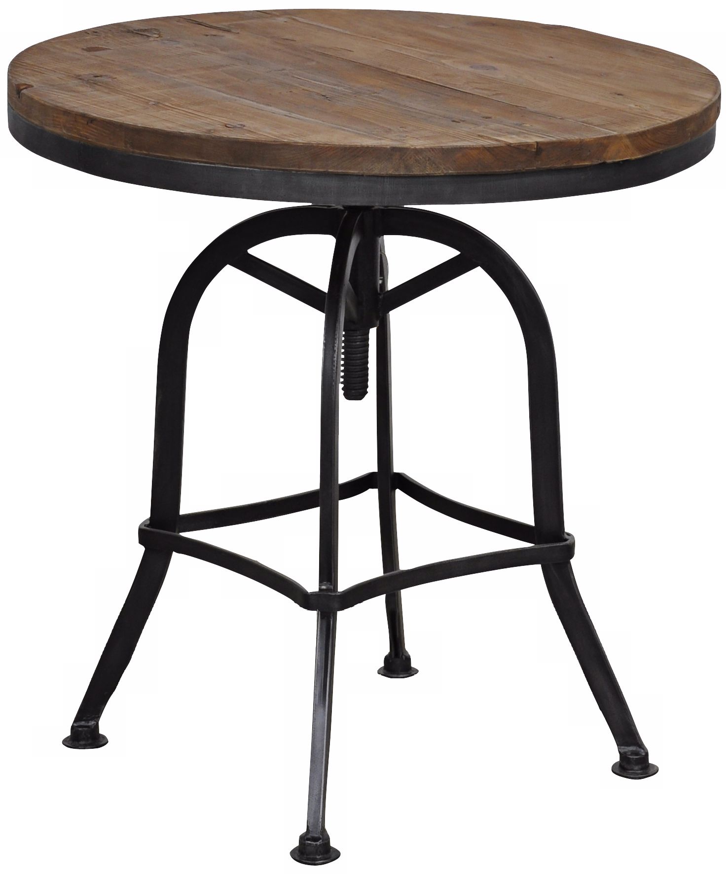 Akron Collection Reclaimed Wood Adjustable Table