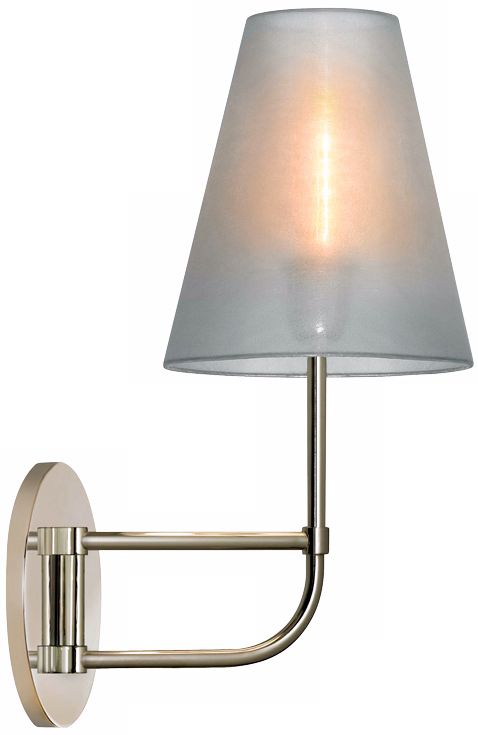 Sonneman Bistro Organza Polished Nickel Wall Sconce