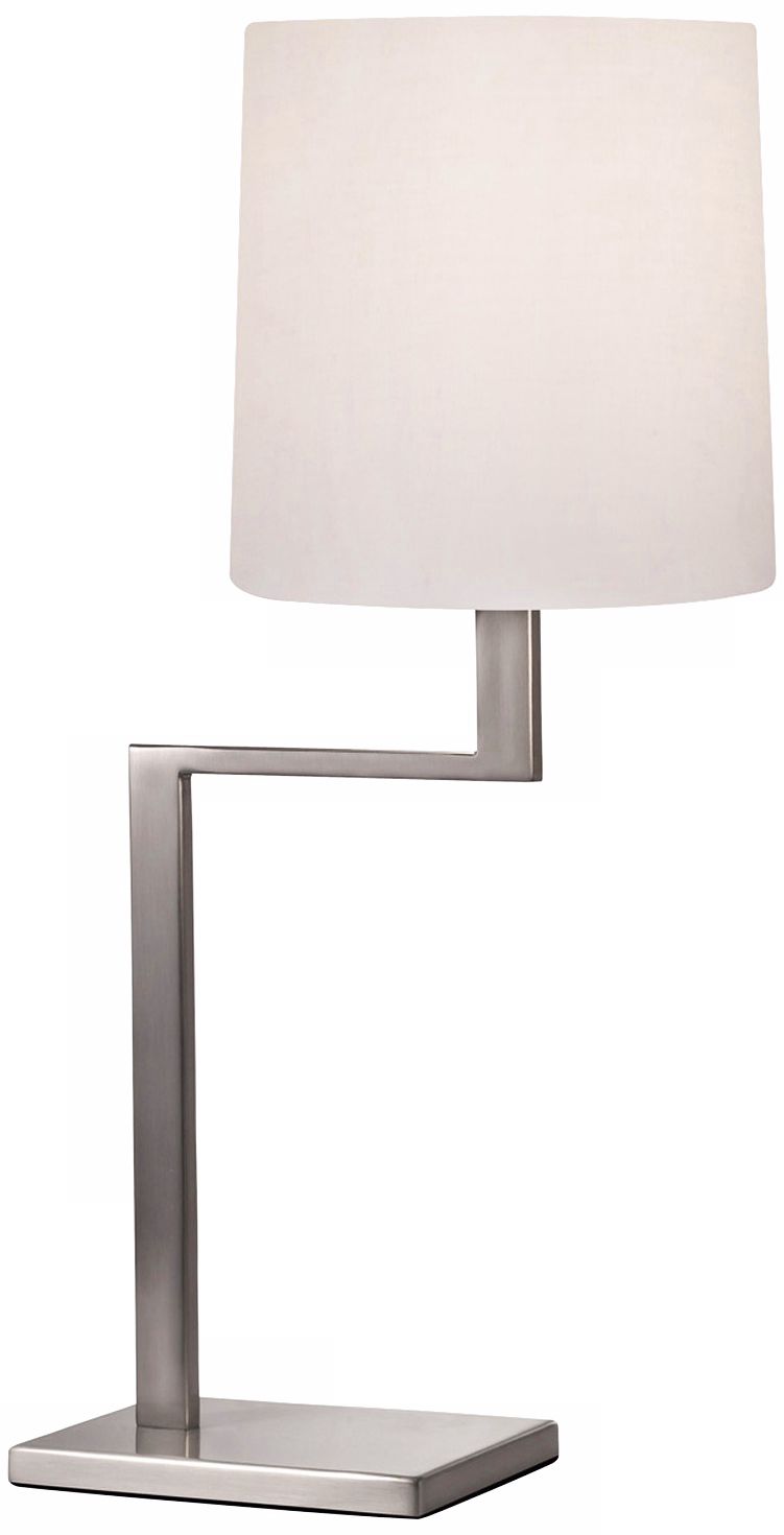 Sonneman Thick Thin Satin Nickel Mini Table Lamp