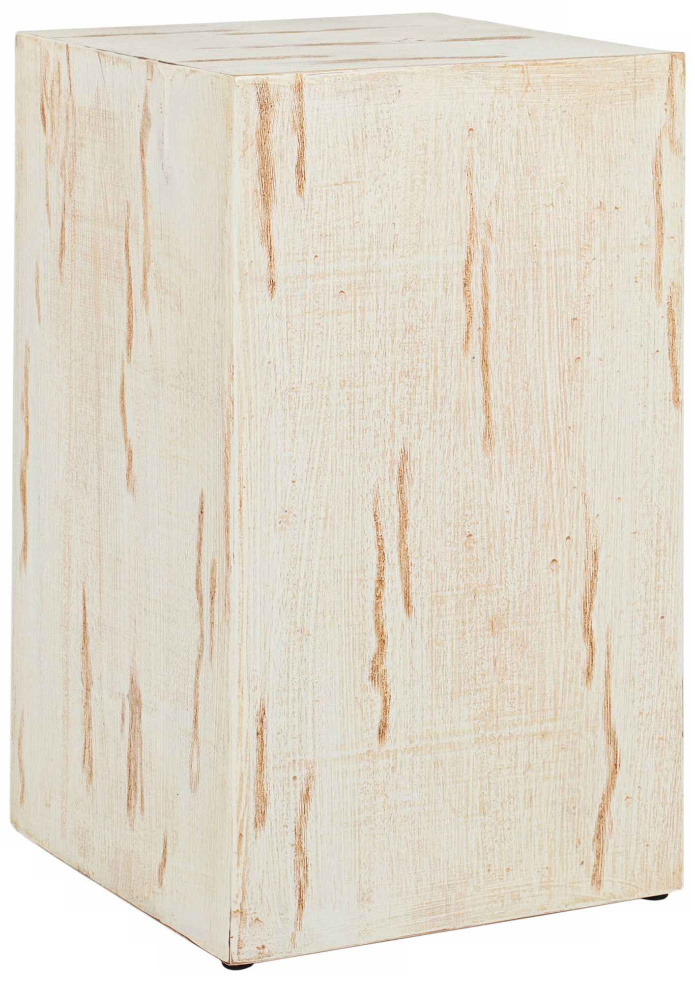 Safavieh Zachary Distressed White End Table