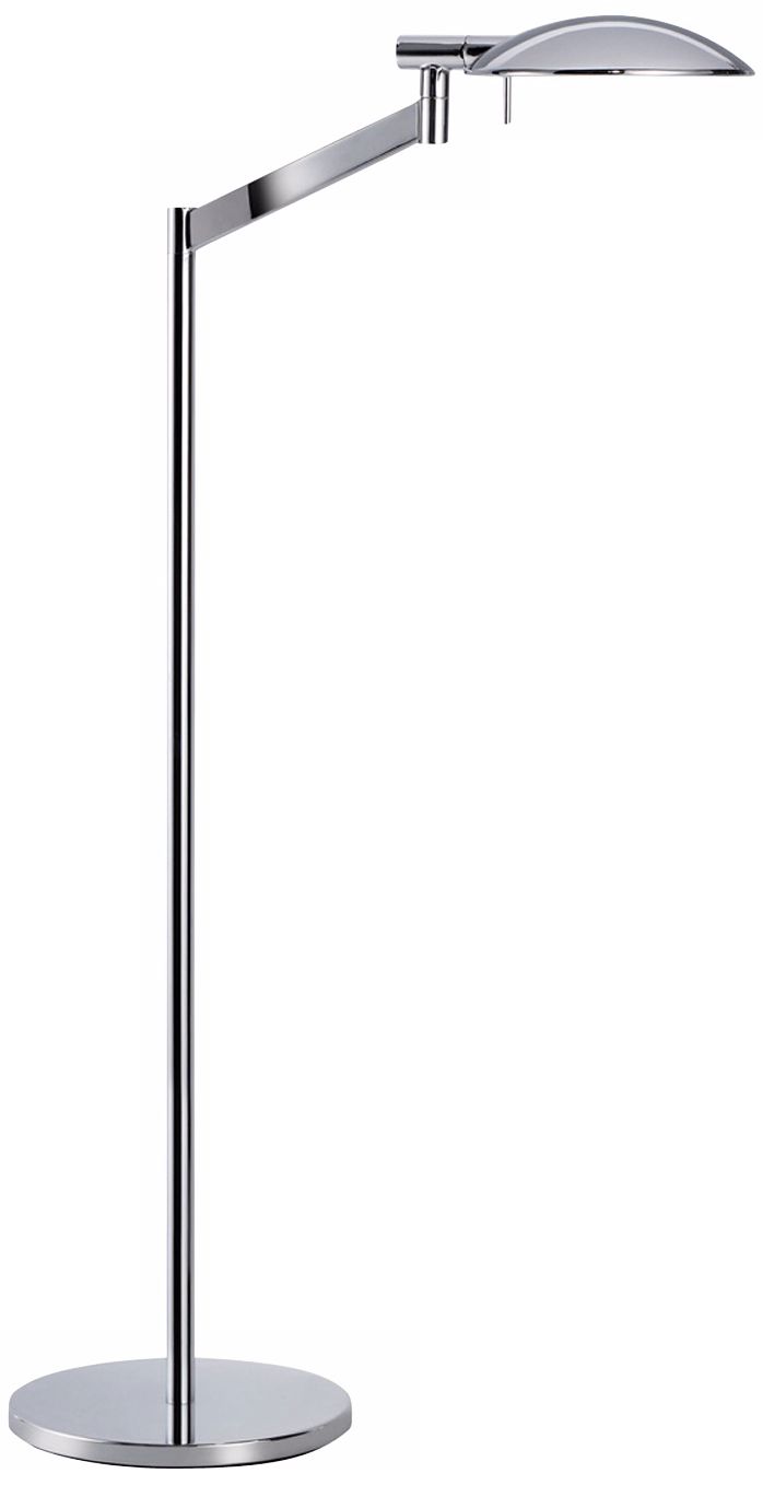 Robert Sonneman Perch Polished Chrome Chairside Floor Lamp