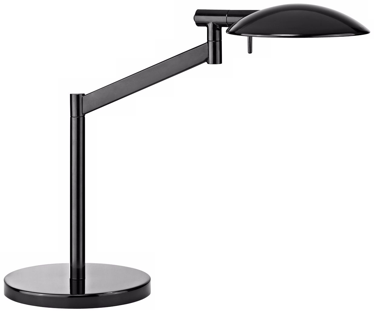 Robert Sonneman Perch Gloss Black Desk Lamp