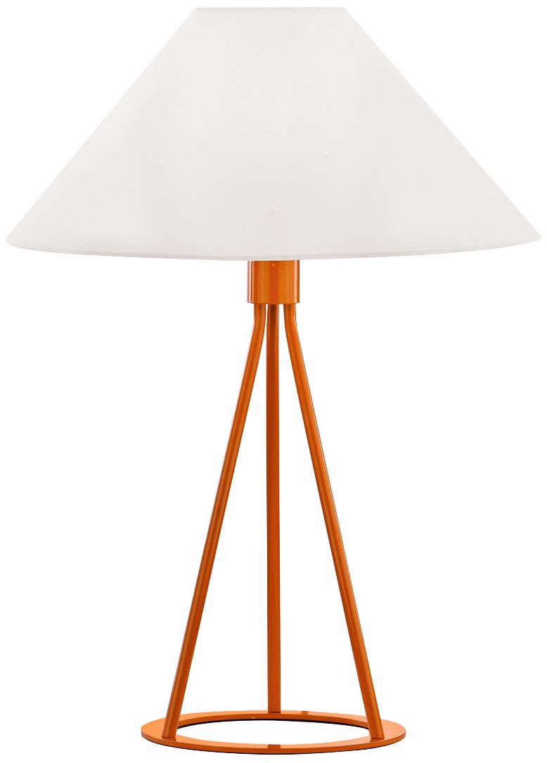 Sonneman Tetra Gloss Orange Table Lamp