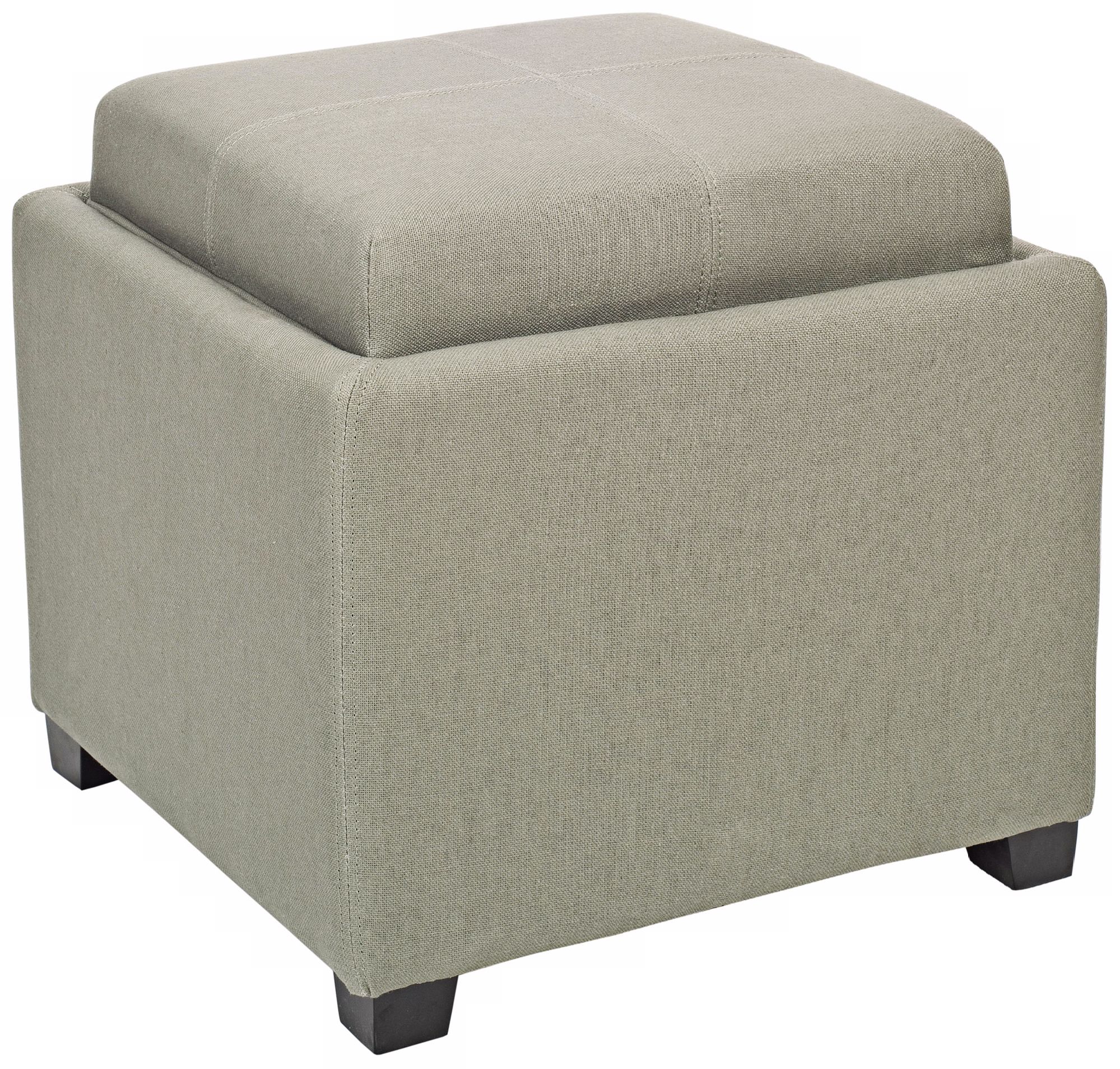 Safavieh Harrison Single Tray Grey Ottoman