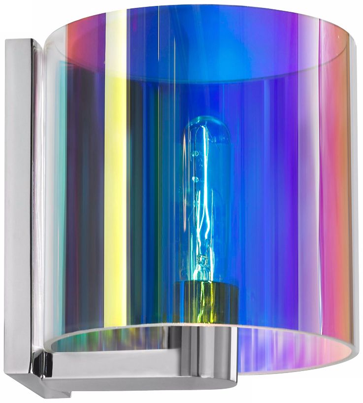 Sonneman Delano 7 3/4" Wide Dichroic Chrome Wall Sconce