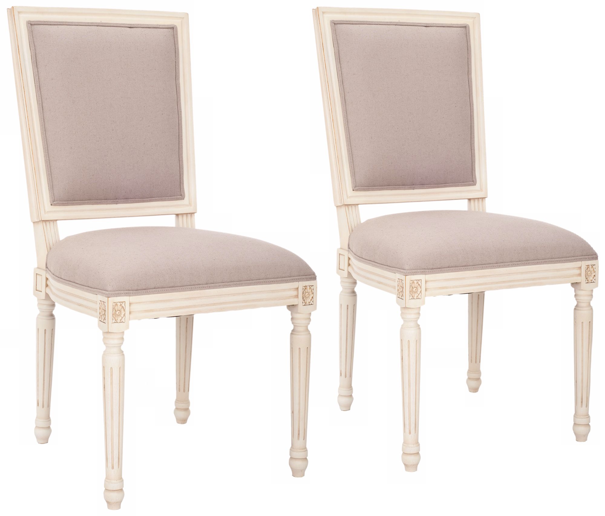 Safavieh Set of 2 Ashton White Side Chairs