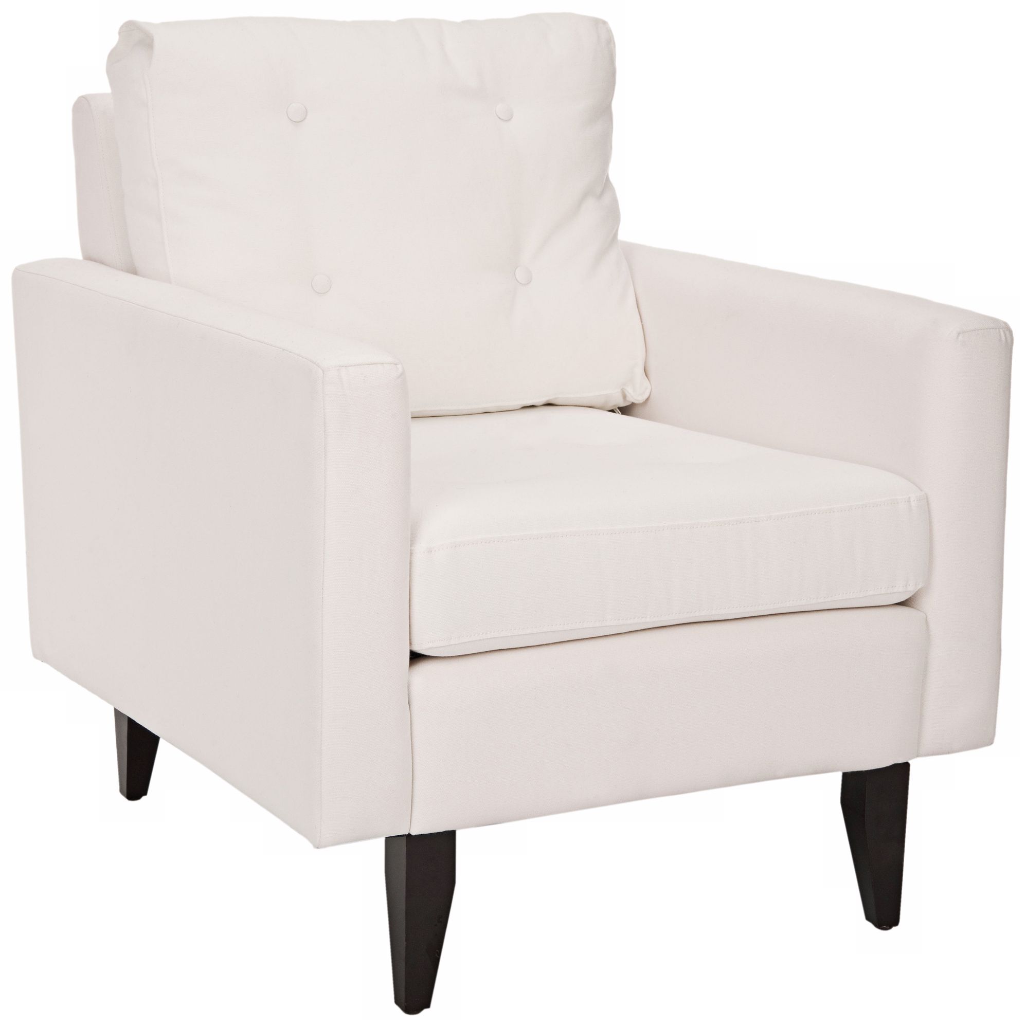 Caleb White Linen Club Chair