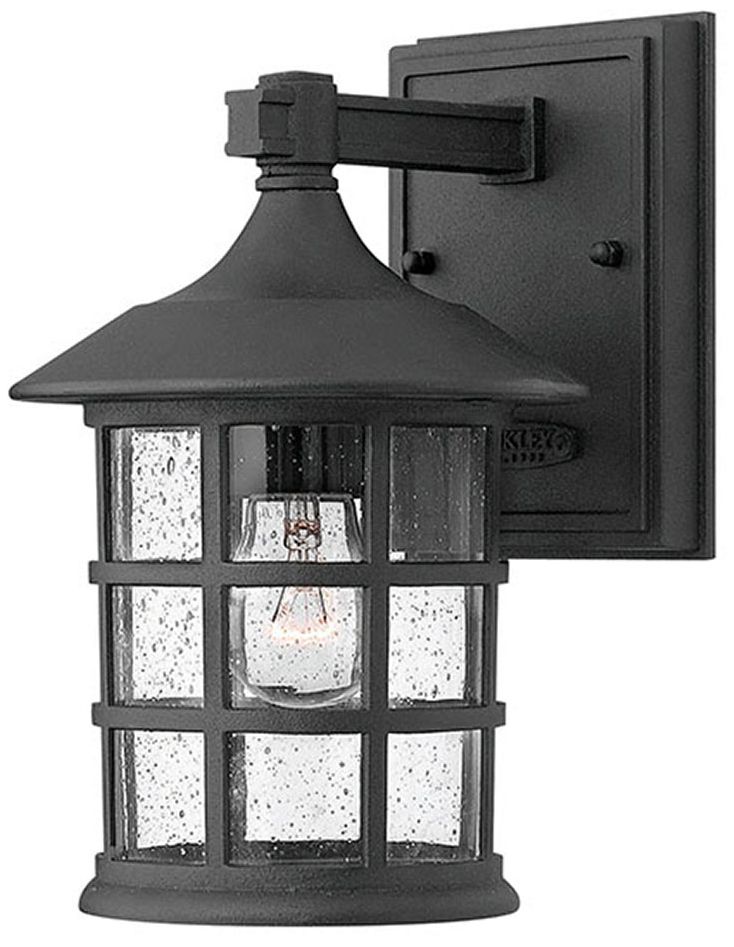 Hinkley Freeport Black 9 1/4" High Outdoor Wall Light
