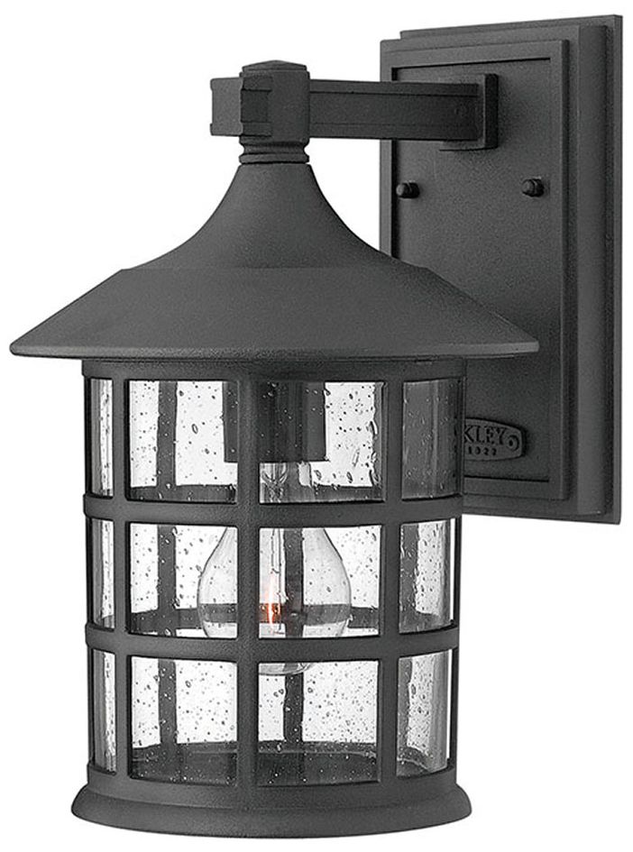 Hinkley Freeport Black 12 1/4" High Outdoor Wall Light
