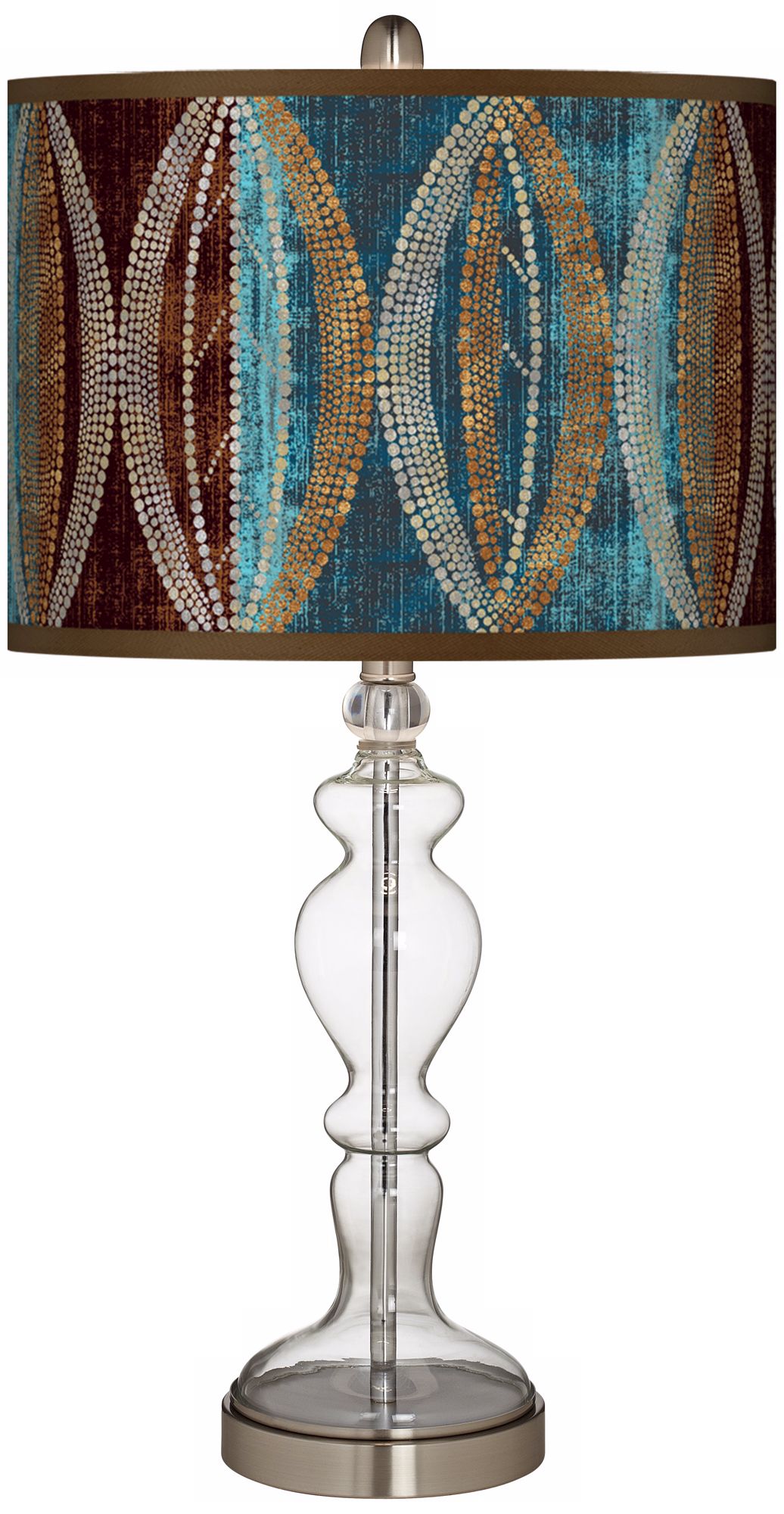 Stacy Garcia Pearl Leaf Peacock Apothecary Table Lamp