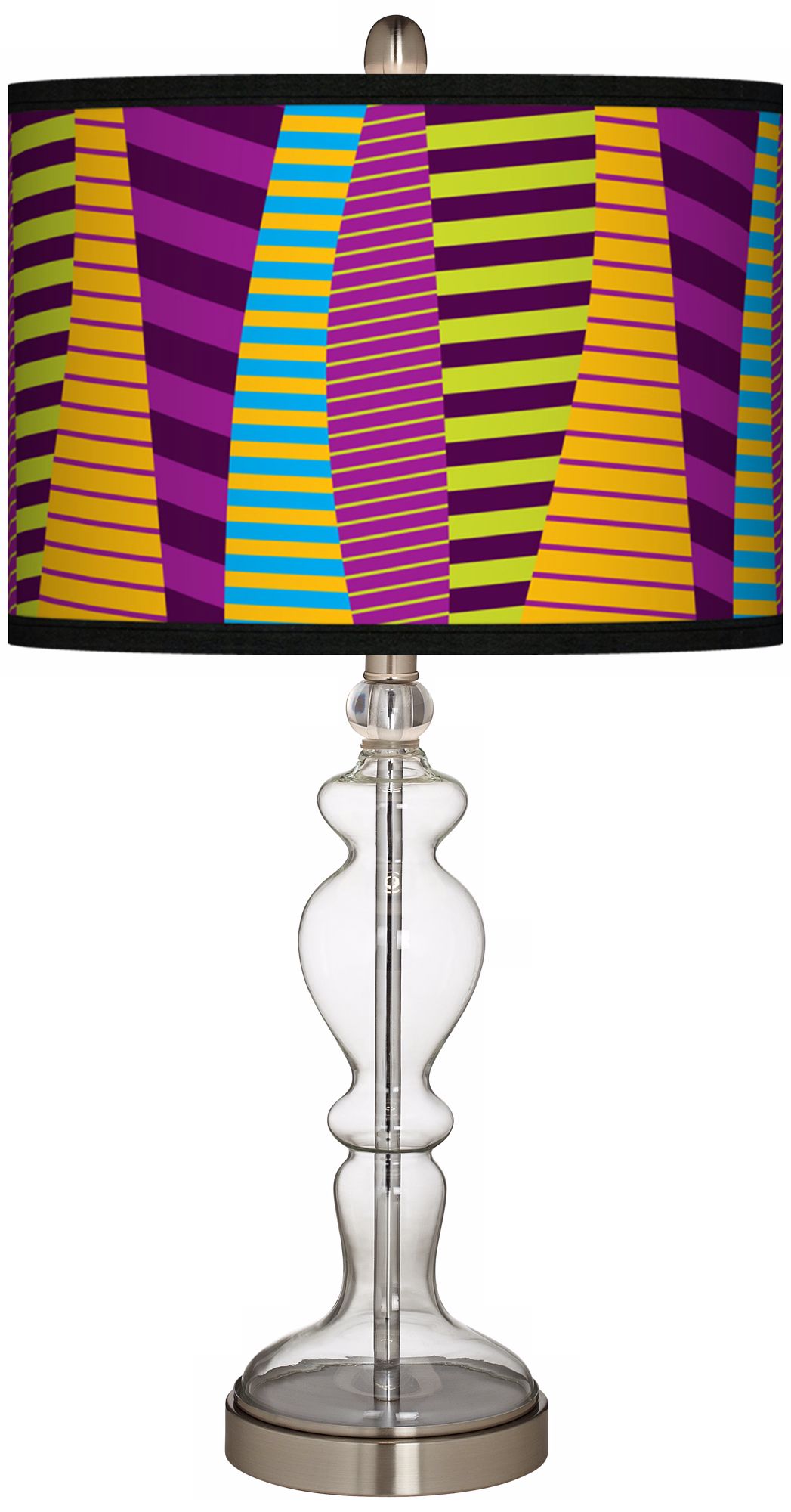 Mambo Giclee Apothecary Clear Glass Table Lamp