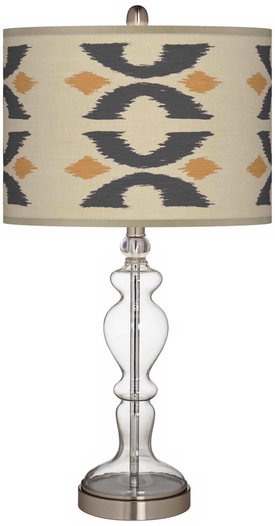 Los Lunas Giclee Apothecary Clear Glass Table Lamp
