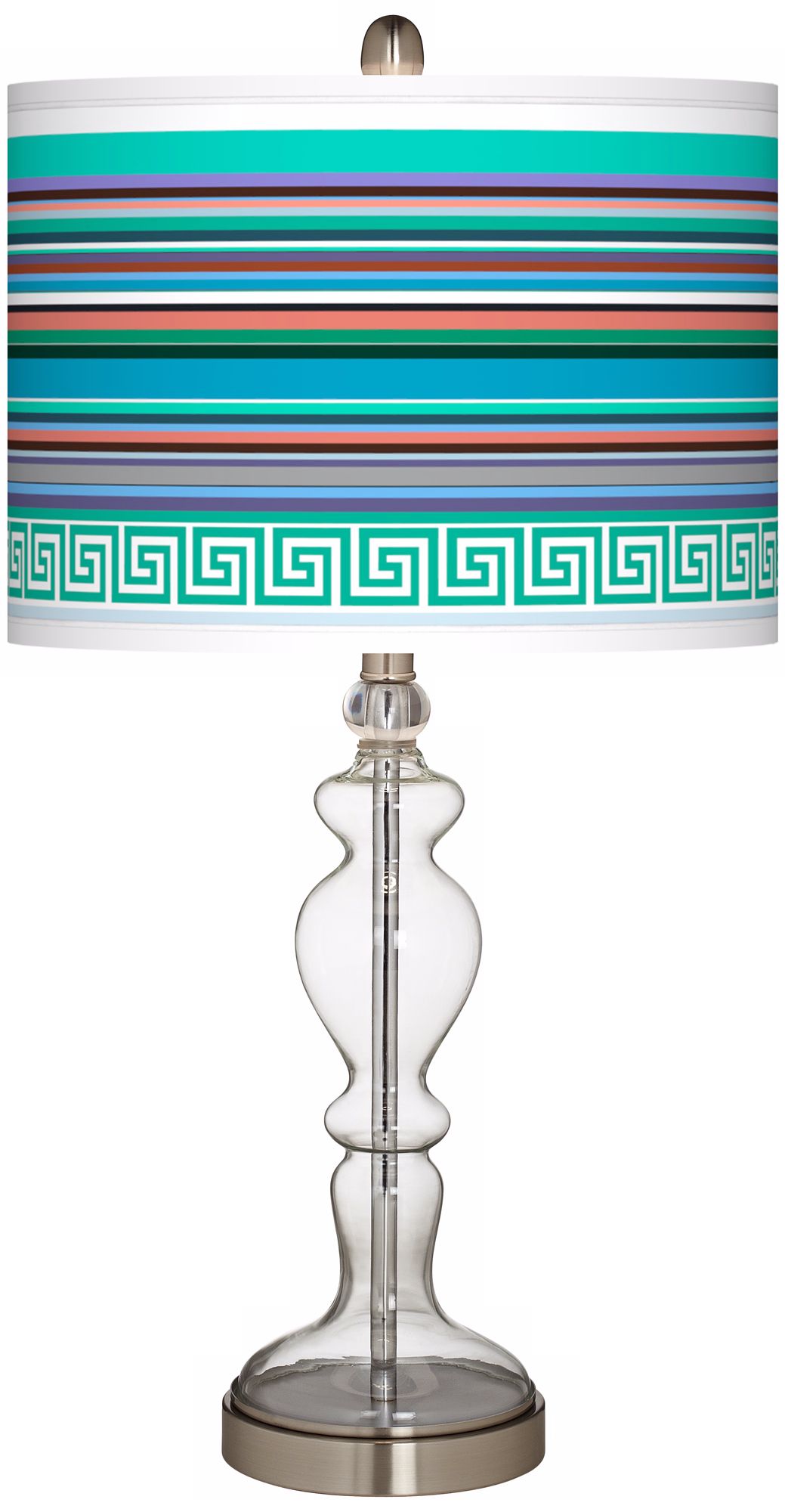 Key West Party Time Apothecary Clear Glass Table Lamp