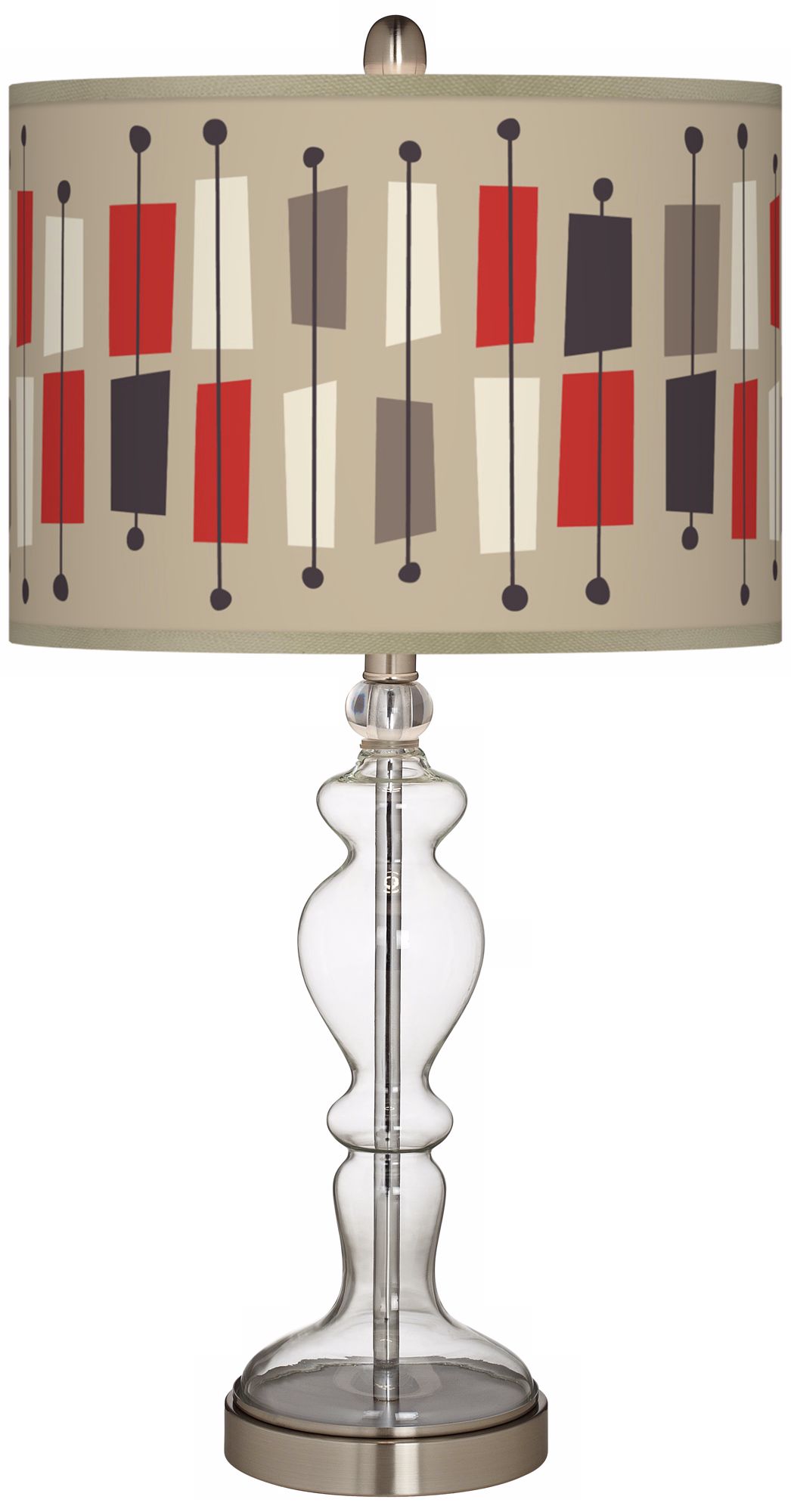 Bounce Giclee Apothecary Clear Glass Table Lamp