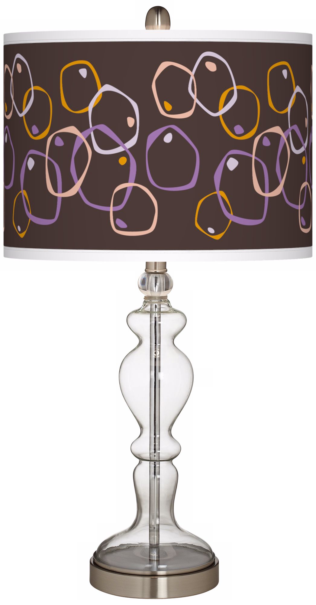 Linger Giclee Apothecary Clear Glass Table Lamp