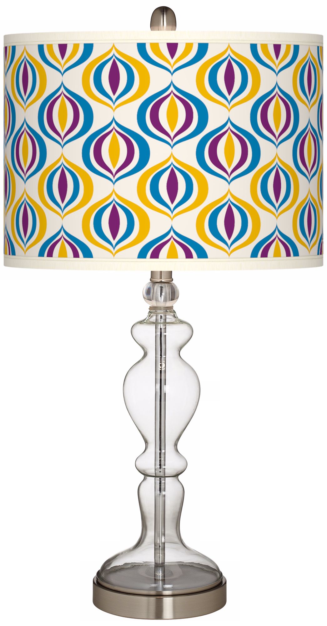 Scatter Giclee Apothecary Clear Glass Table Lamp