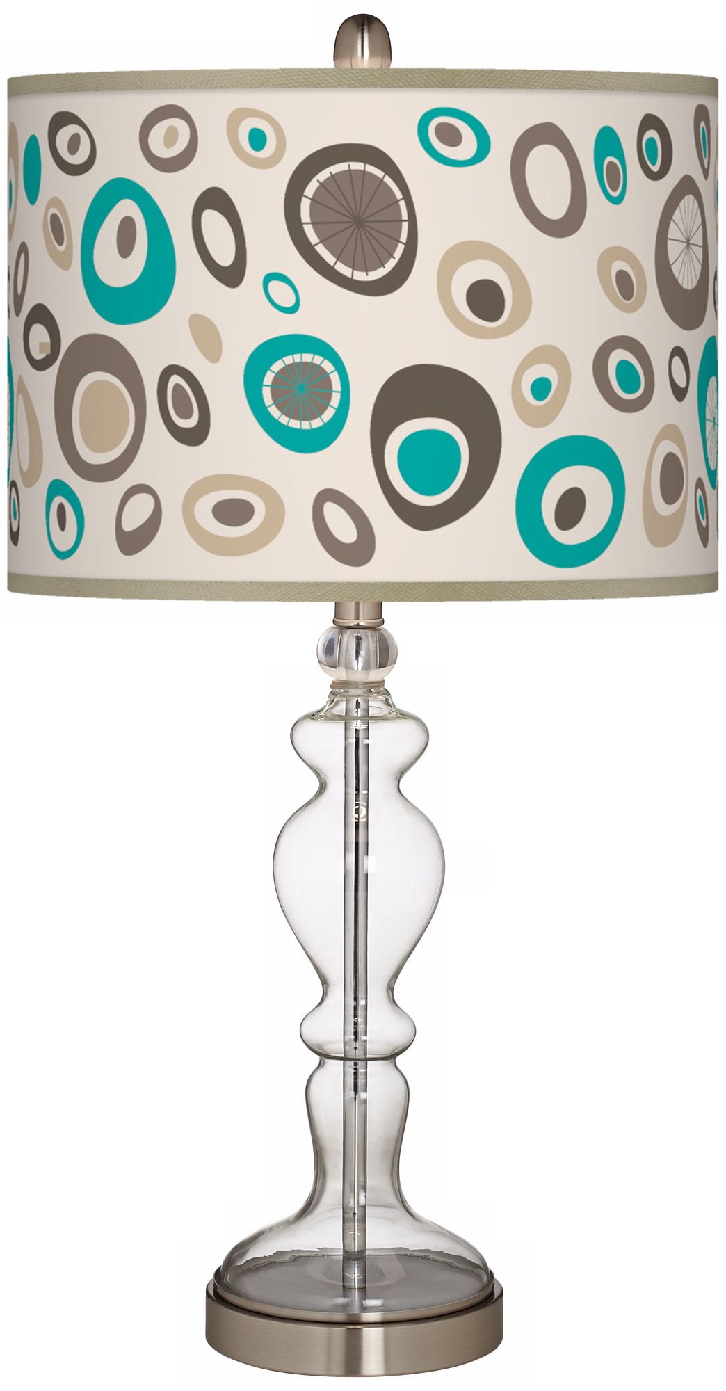 Stammer Giclee Apothecary Clear Glass Table Lamp