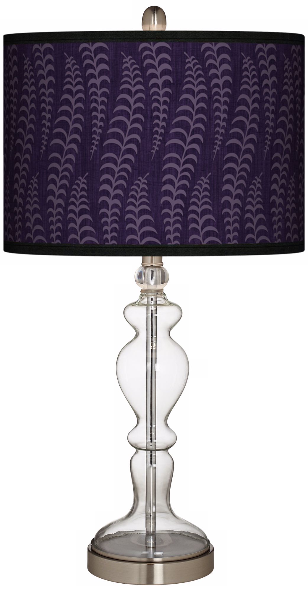 Stacy Garcia Fancy Fern Rich Plum Apothecary Table Lamp