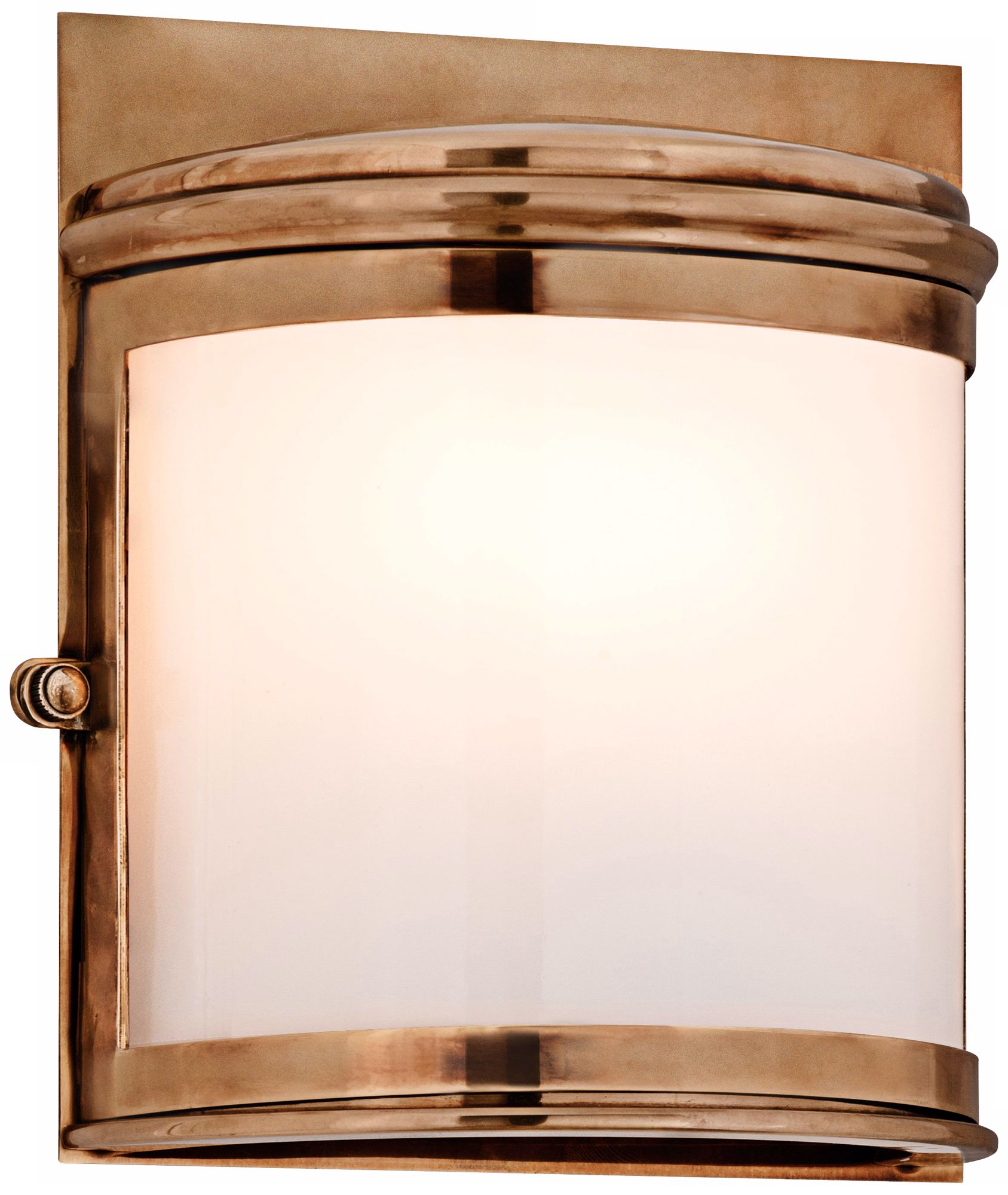 Rotterdam 9 1/4" High Solid Brass Outdoor Pocket Sconce