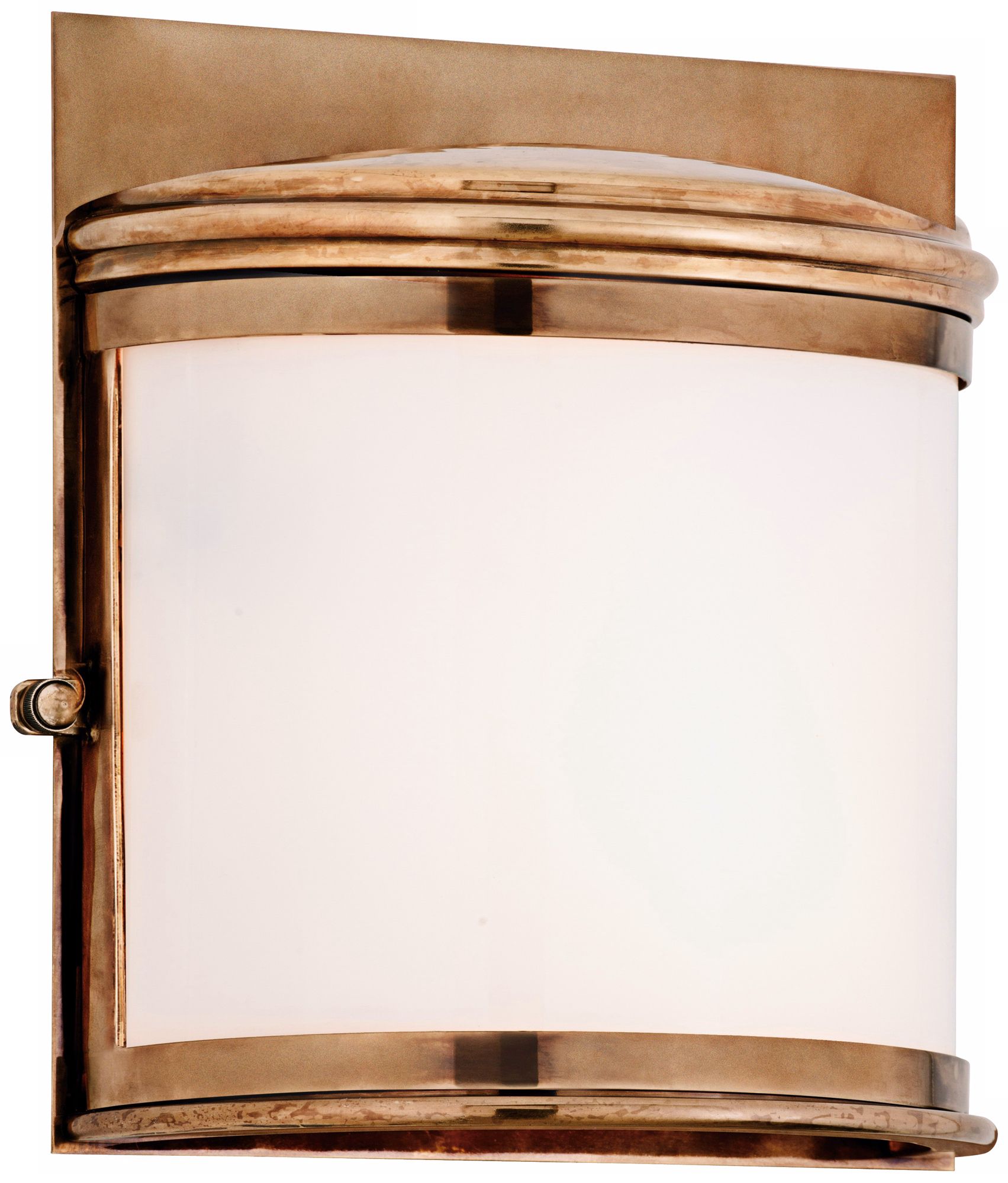 Rotterdam 11 1/2" High Aged Brass Outdoor Pocket Sconce
