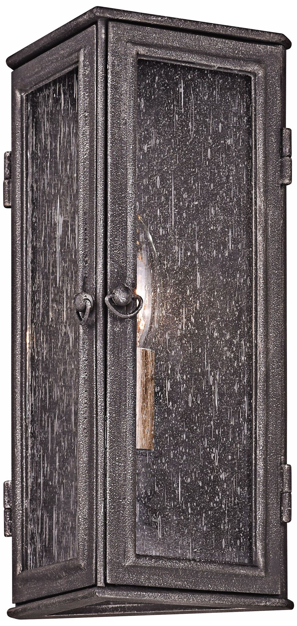 Bermuda 12" High Aged Pewter Outdoor Wall Sconce